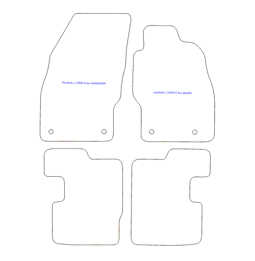 Vauxhall Corsa E Car Mats U1672 Your Car Parts